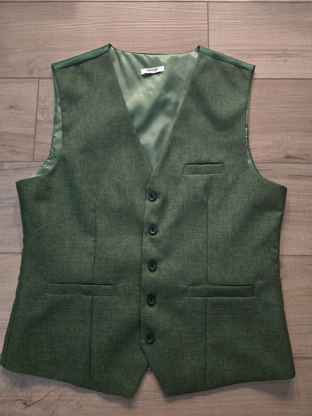 Green Men's Dress Vest